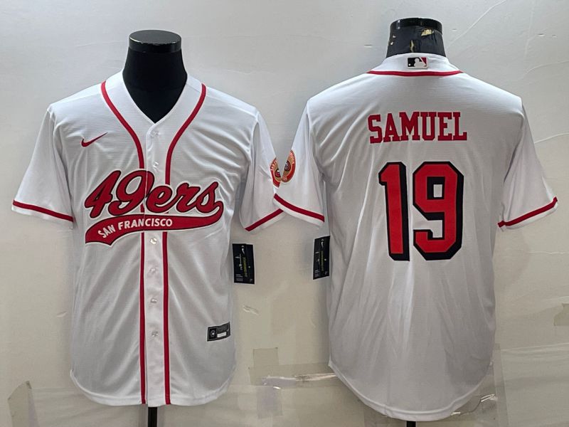 Men San Francisco 49ers #19 Samuel White 2022 Nike Co branded NFL Jerseys